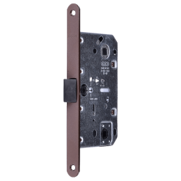 Замок врезной межкомнатный AGB Mediana Evolution WC коричневый