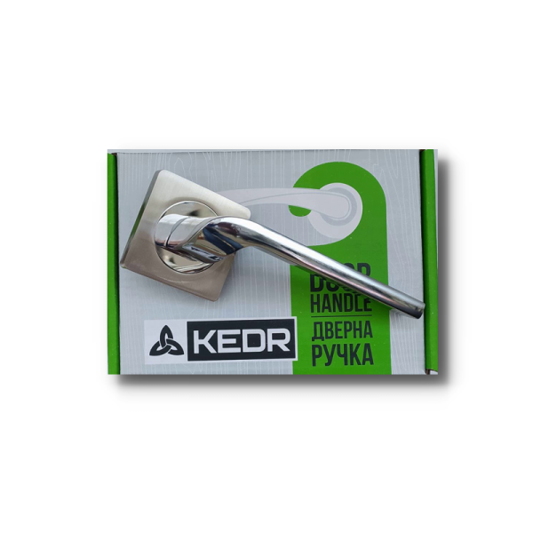 Ручки на розетці KEDR R 06.120-AL SN/CP нікель