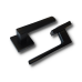Ручка на розетці KEDR R 06.144-AL Black mat