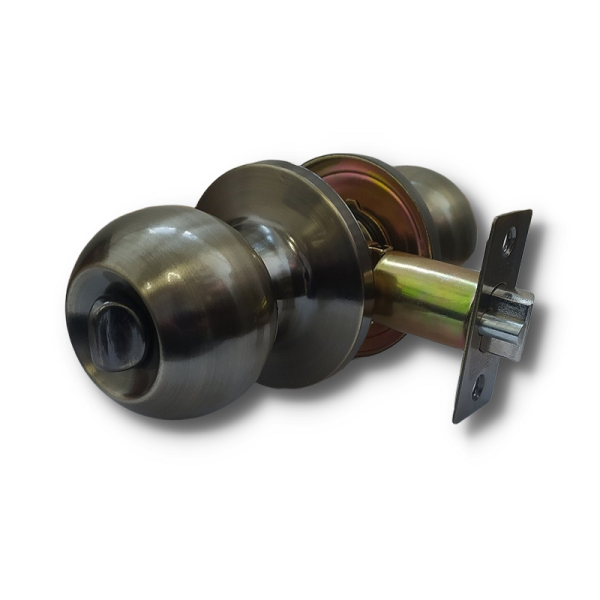 Дверные ручки с защелкой и фиксатором Kedr 672ET-AB бронза