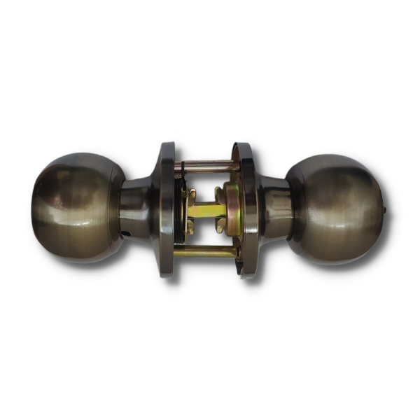 Дверные ручки с защелкой и фиксатором Kedr 672ET-AB бронза