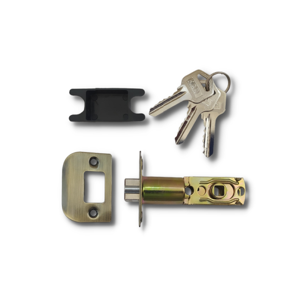 Дверные ручки с защелкой и фиксатором Kedr 672ET-AB бронза