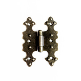 Петля декоративная накладная фигурная ZC-06 Antic