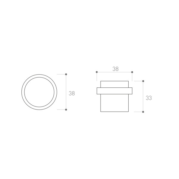 Обмежувач відкривання дверей Metal-Bud 004 прозорий