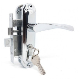 Дверная ручка с замком CLASS 0823-М60-NI