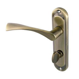 Дверна ручка на планці USK 62-012 WC бронза