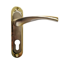 Дверна ручка на планці Кедр AL 62.323 PZ  золото/сатен