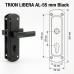 Дверная ручка TRION LIBERA-AL-55 мм black