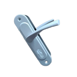 Дверна ручка на планці Аріко 55 мм. біла