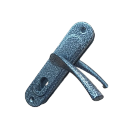 Дверная ручка на планке Арико 55 мм. серая