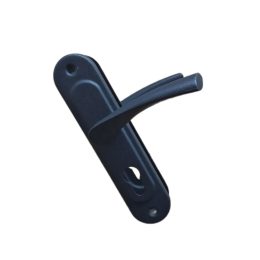 Дверная ручка на планке Арико 55 мм. черная