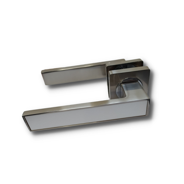 Ручка на розетці KEDR R 08.810-AL SN/CP-White