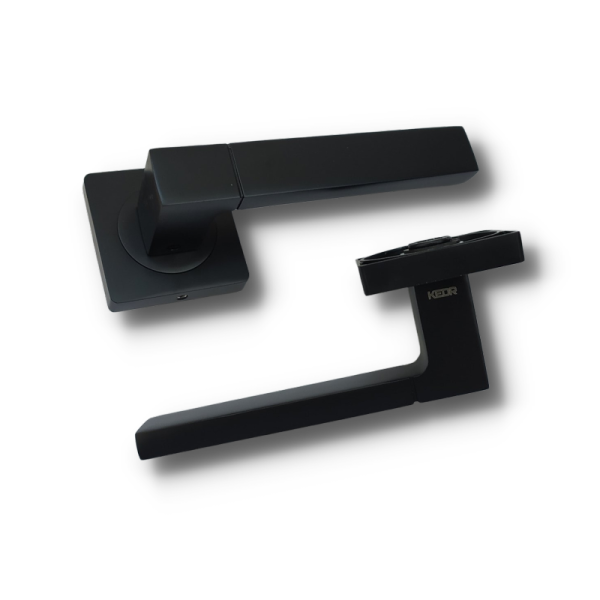 Ручки на розетці KEDR R 06.081-AL Black mat