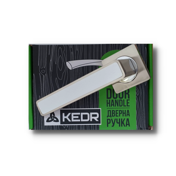 Ручка на розетці KEDR R 08.820-AL SN/CP-WHITE