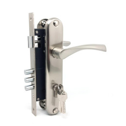 Дверна ручка з замком CLASS 2223-М70 SN нікель