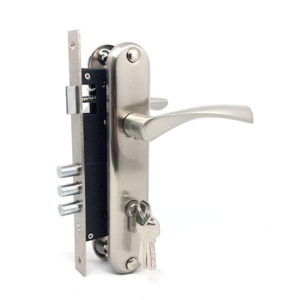 Ручка дверна з замком CLASS 2223-М70 SN нікель