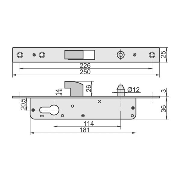 Замок крюковой Kowal H-40