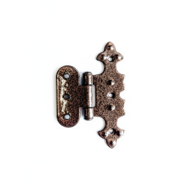 Петля декоративная накладная фигурная ZC-05 Медь