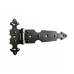 Петля декоративна накладна фігурна ZC-21 Black