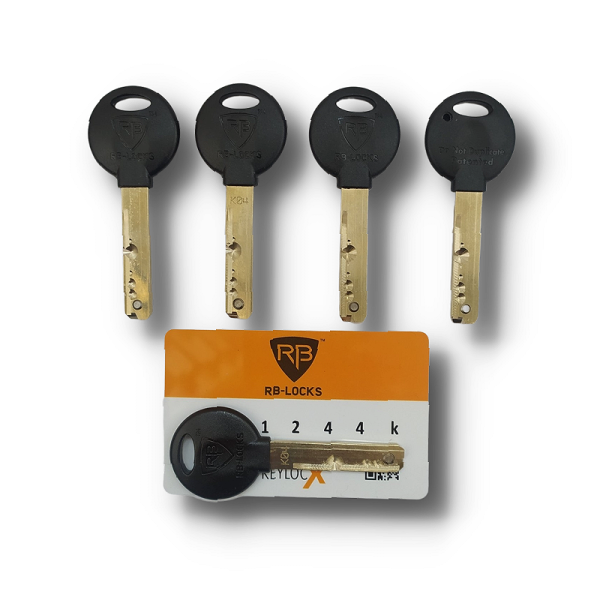 Циліндр замку RB DIN_KT KEYLOCX 90 (45*45T) нікель