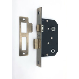 Замок врізний міжкімнатний із засувкою Class 251 WC бронза