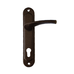 Дверна ручка на планці Аріко 85 мм. мідна