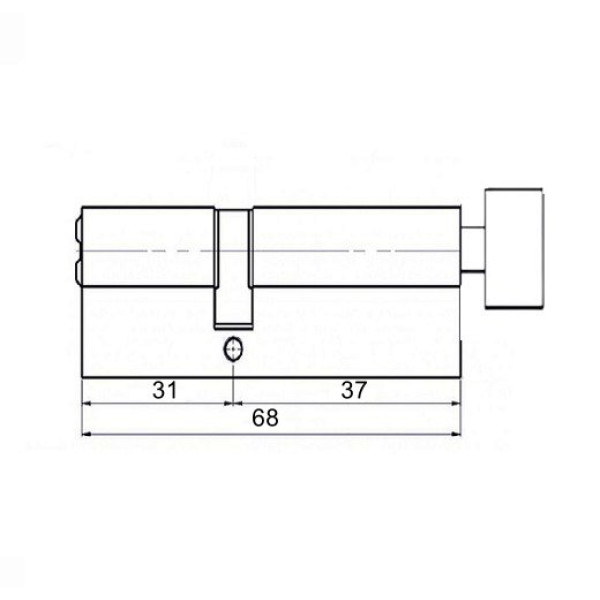 Циліндр замку KALE 164 BME 68 (31*37T) золото
