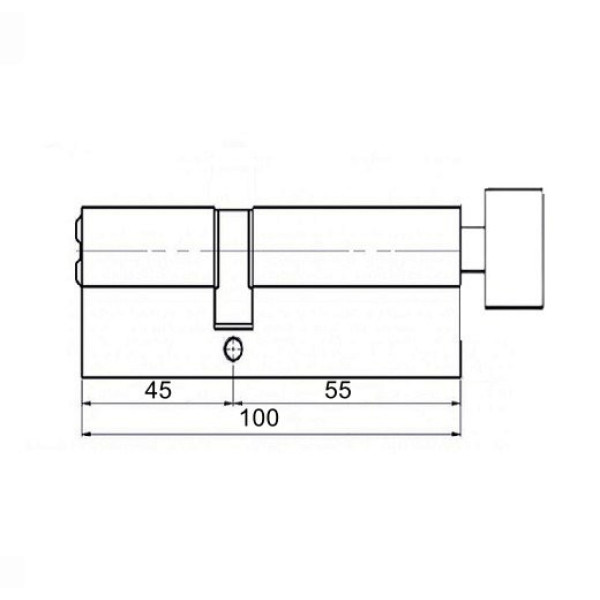 Циліндр замку KALE 164 BME 100 (45*55T) золото