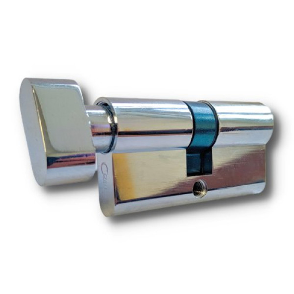 Цилиндр замка COMETA 60 (30*30T) knob normal хром